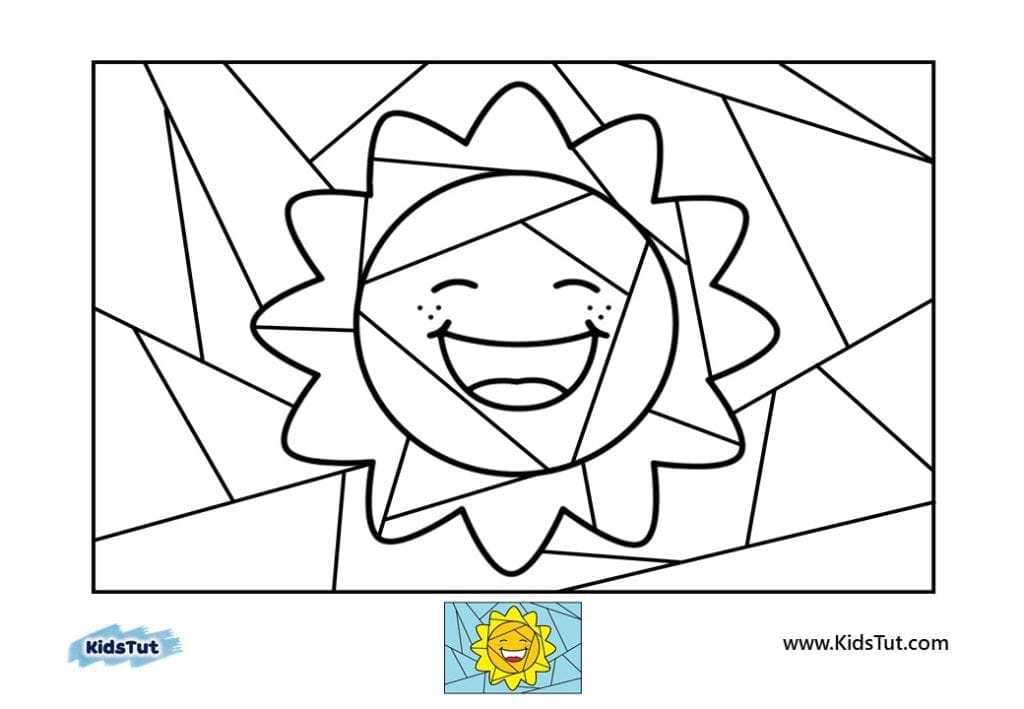 Amazing Picture puzzle coloring pages for kids