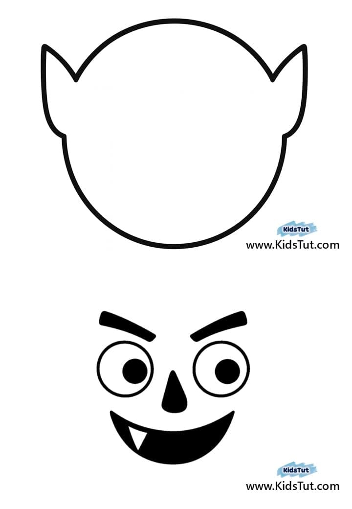 Halloween Streamer Craft with templates