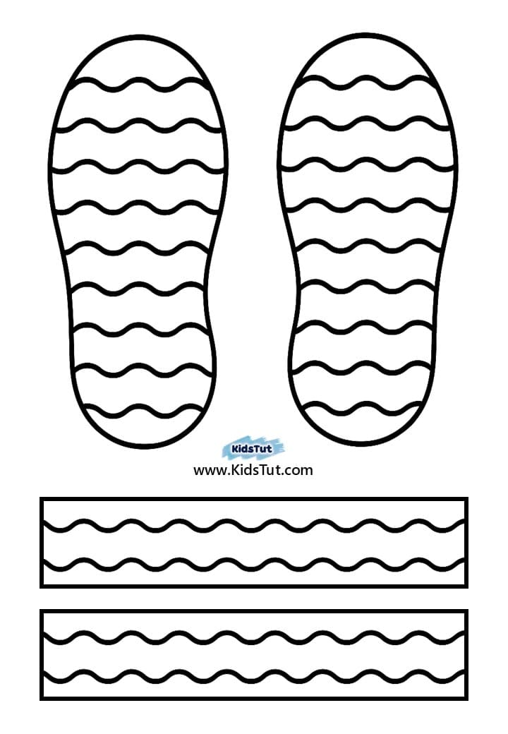 Easy Summer Crafts for kids: Summer sandles Craft