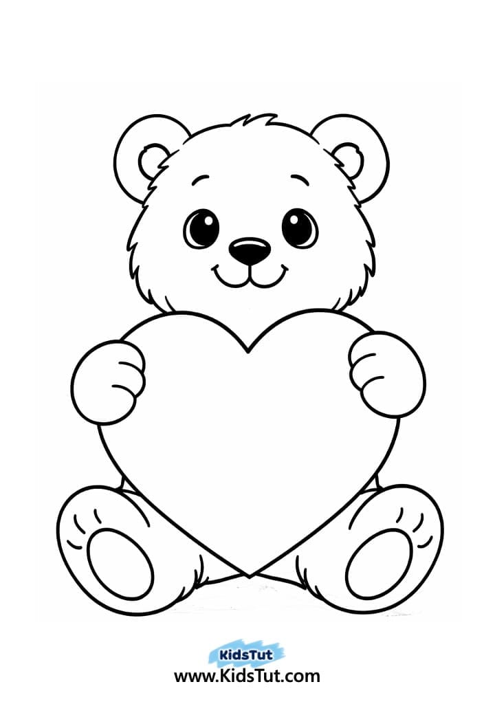 Animal Heart Craft for Kids with Torn Paper