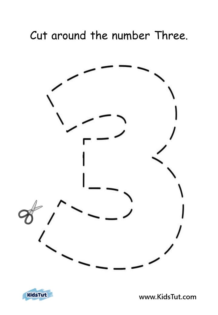 Number Cutting Worksheets