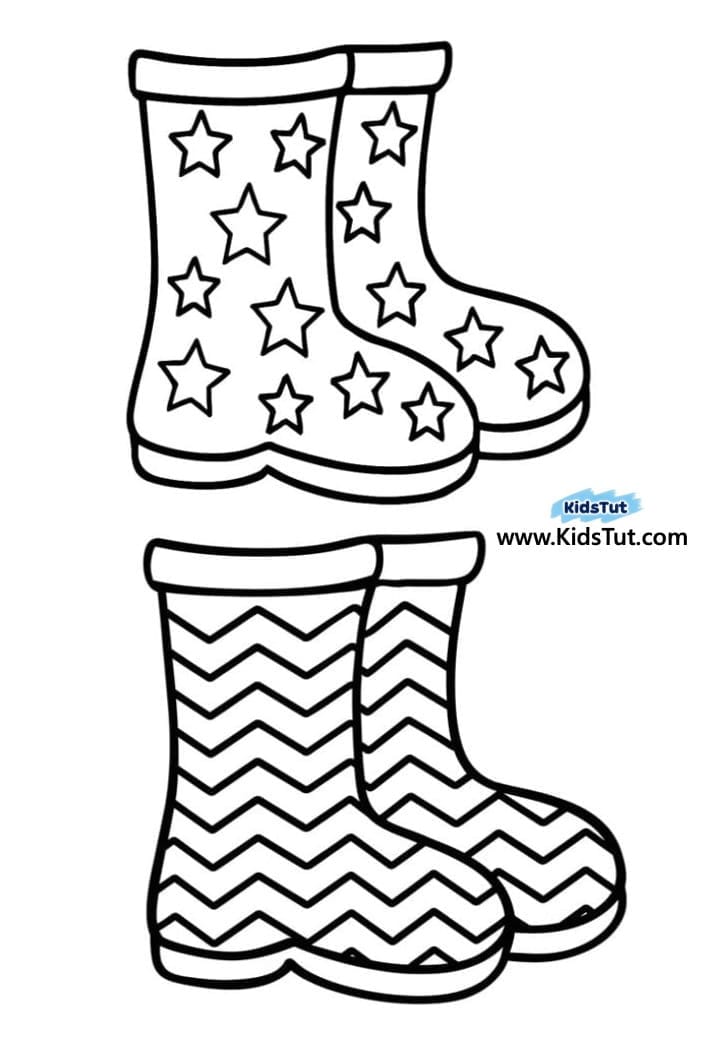 Easy Spring Kids Craft: Flower Boots Art