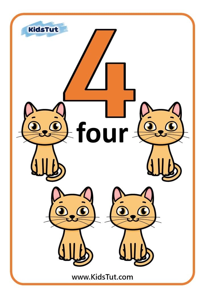 Free Printable Number Flashcards for kids