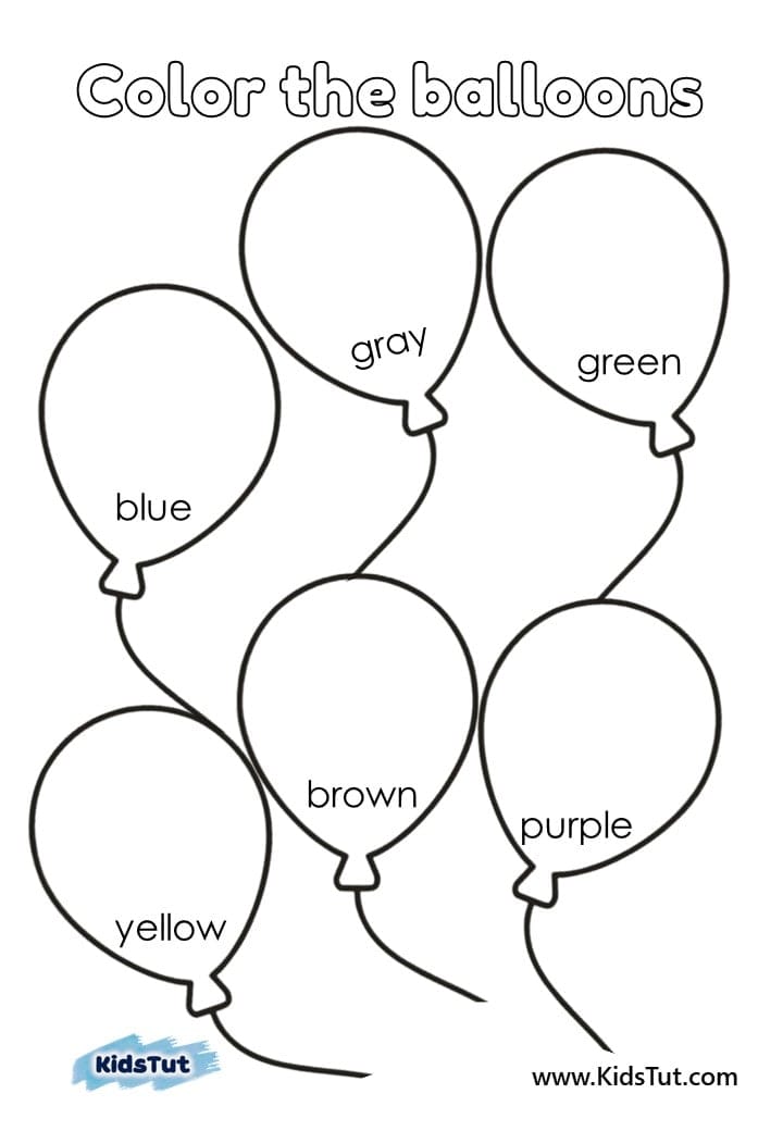 Fun and Easy Learning colors worksheets for kids
