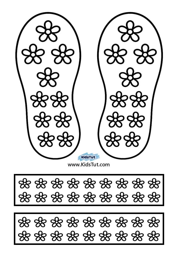 Easy Summer Crafts for kids: Summer sandles Craft