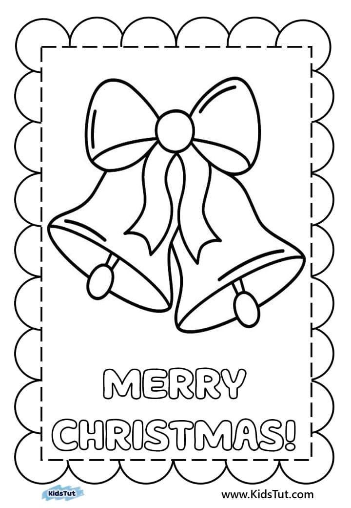 Christmas cards coloring pages