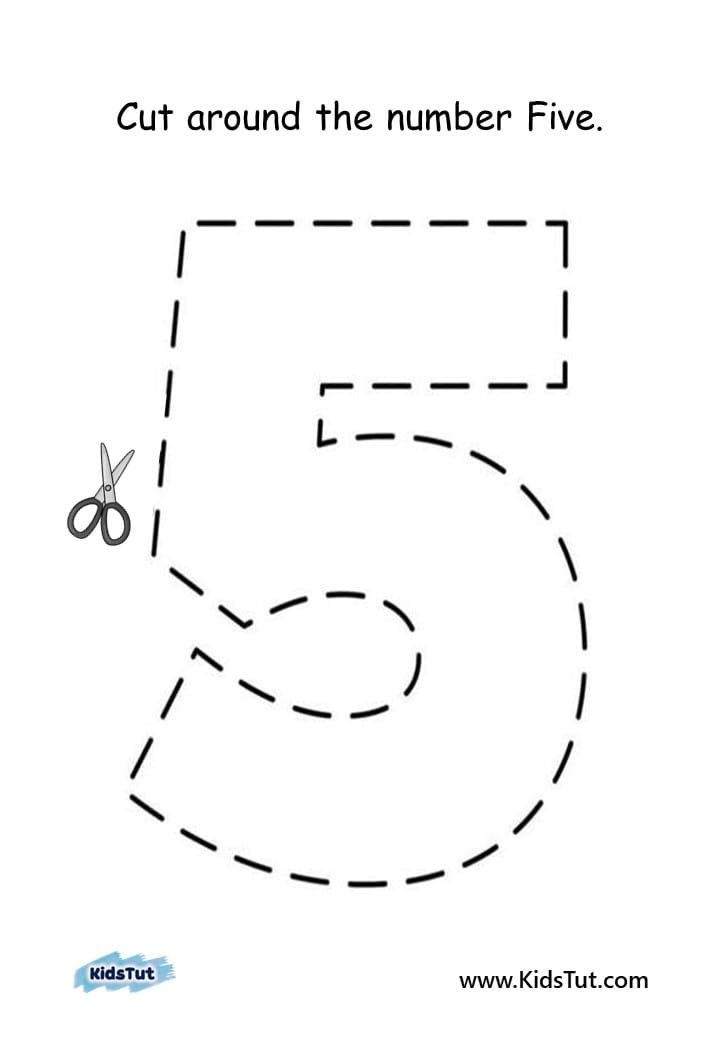 Number Cutting Worksheets