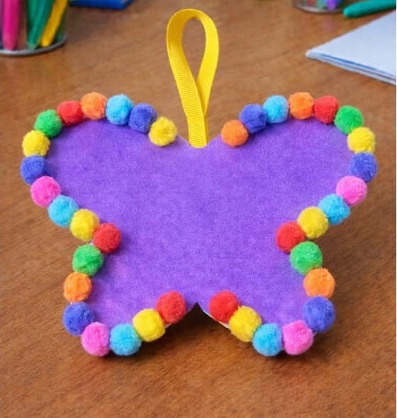 Easy and Fun Pom‑Pom Hanging Crafts for Kids