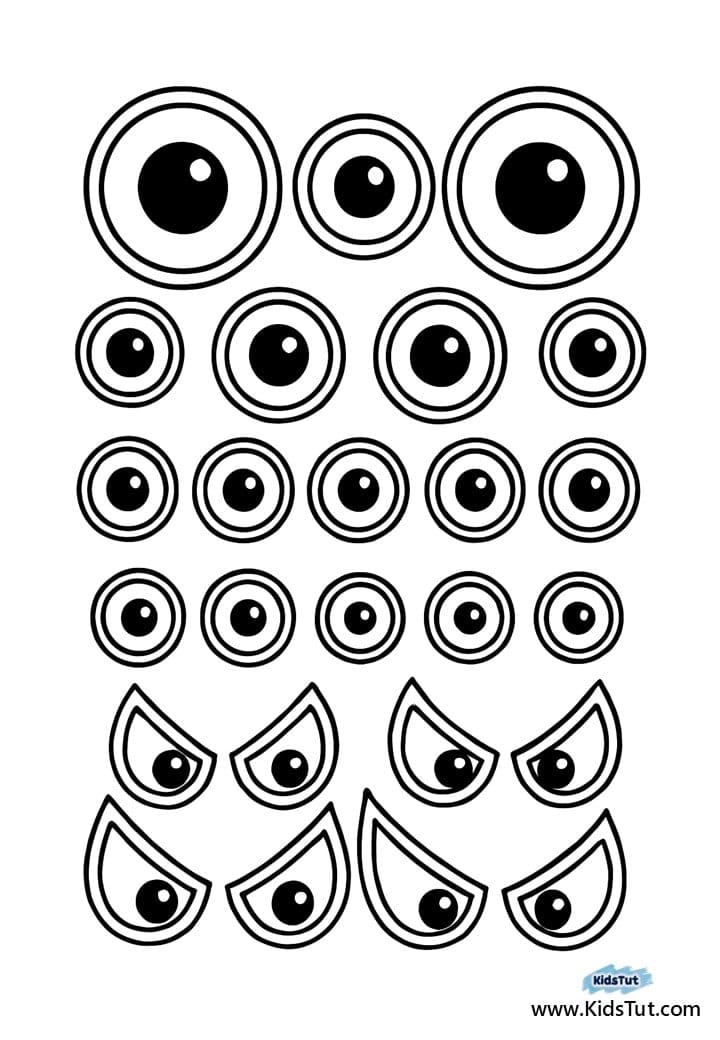 Monster Activity Sheets for Kids: Easy Cut & Paste