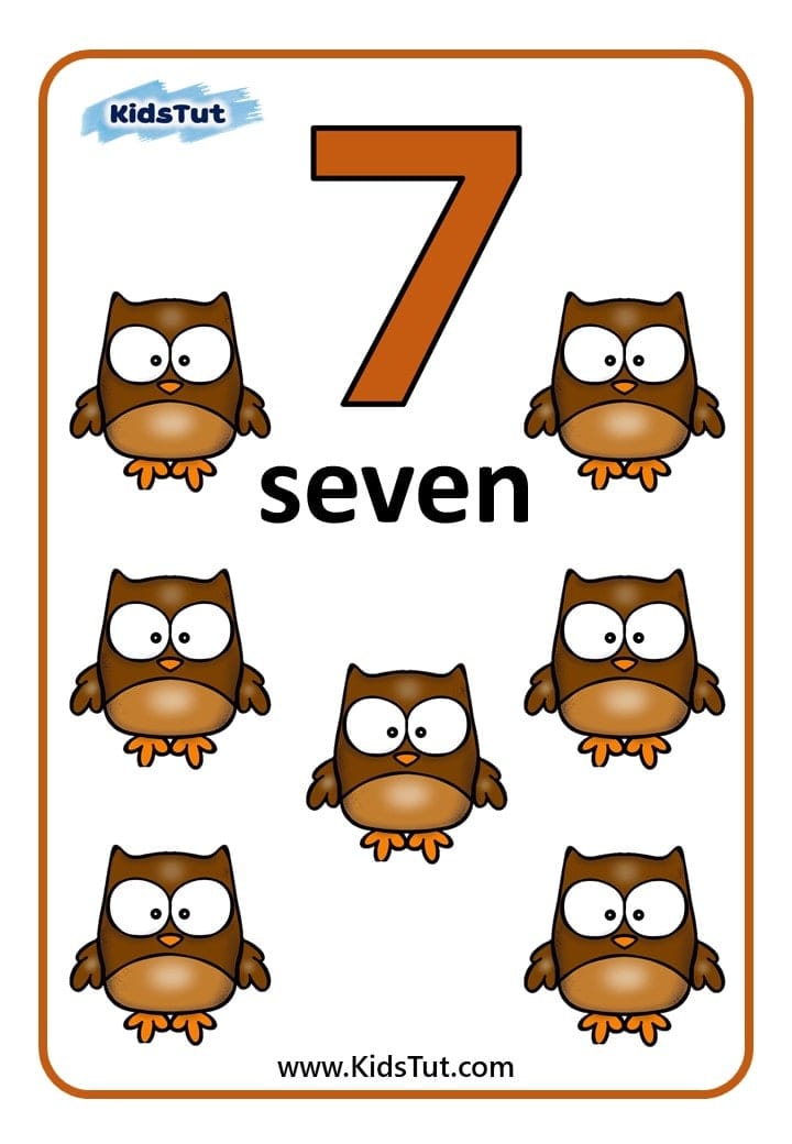 Free Printable Number Flashcards for kids