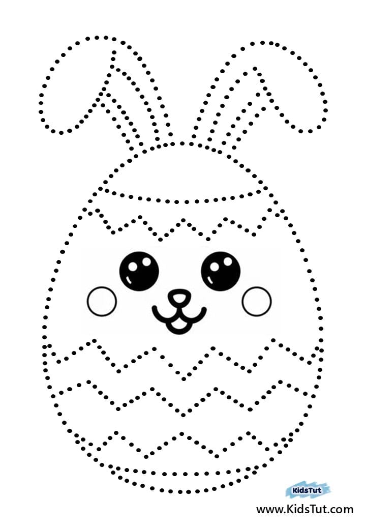 Free Easter Dot-to-Dot and Coloring pages for kids