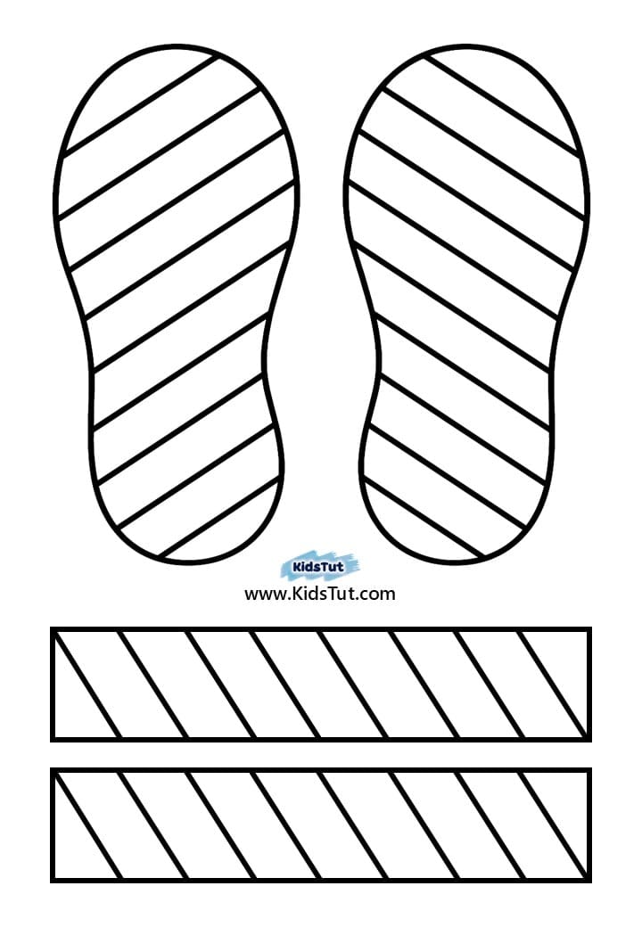 Easy Summer Crafts for kids: Summer sandles Craft