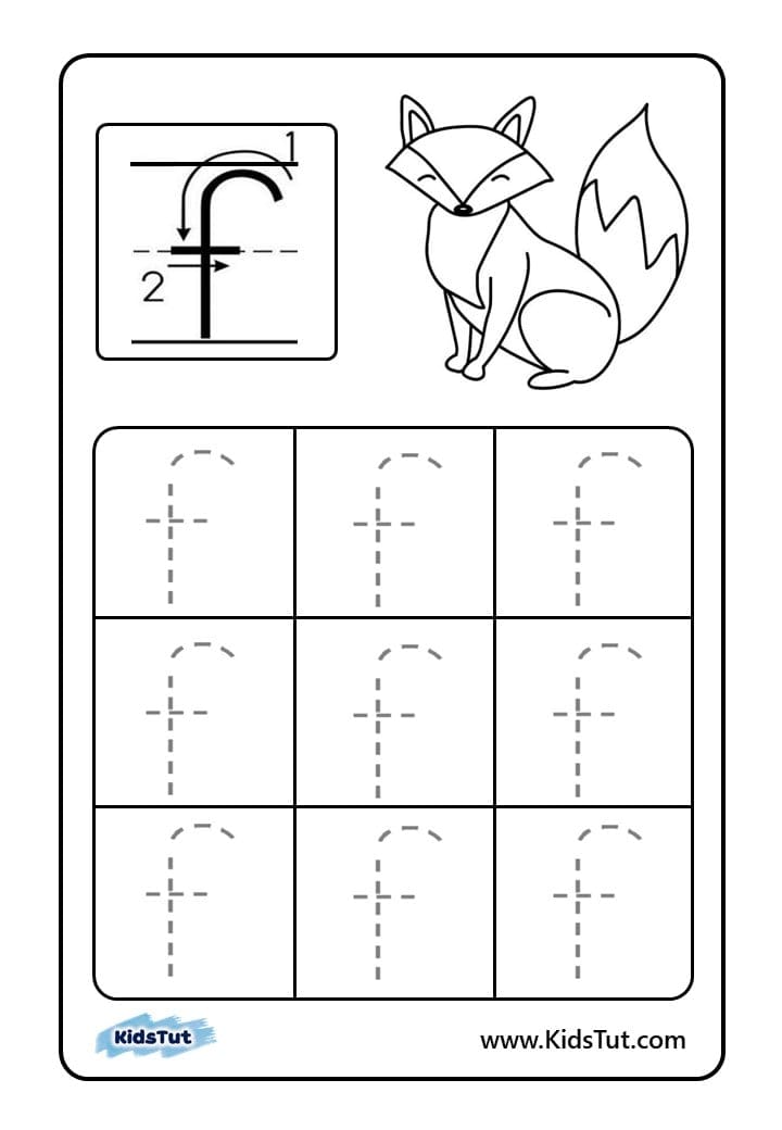 Letter tracing worksheets for kids