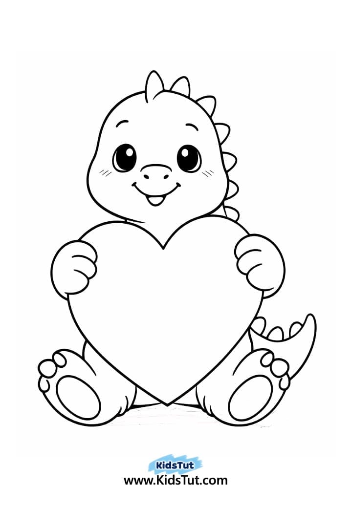 Animal Heart Craft for Kids with Torn Paper