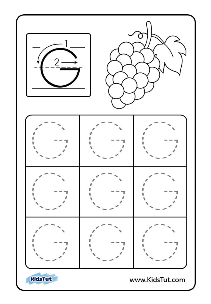 Letter Tracing Worksheets for kids