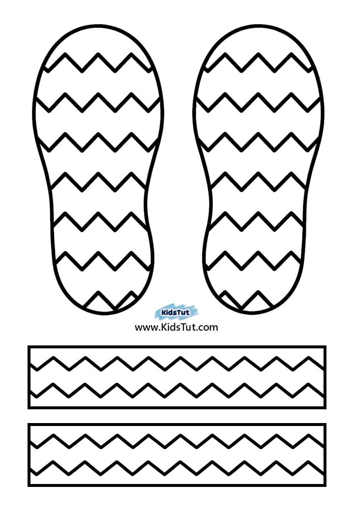 Easy Summer Crafts for kids: Summer sandles Craft