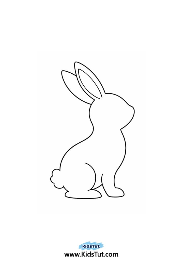 Easy Easter Bunny Silhouette Art for Kids