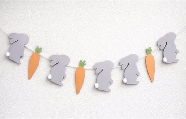 DIY Happy Easter Garland Decoration Ideas
