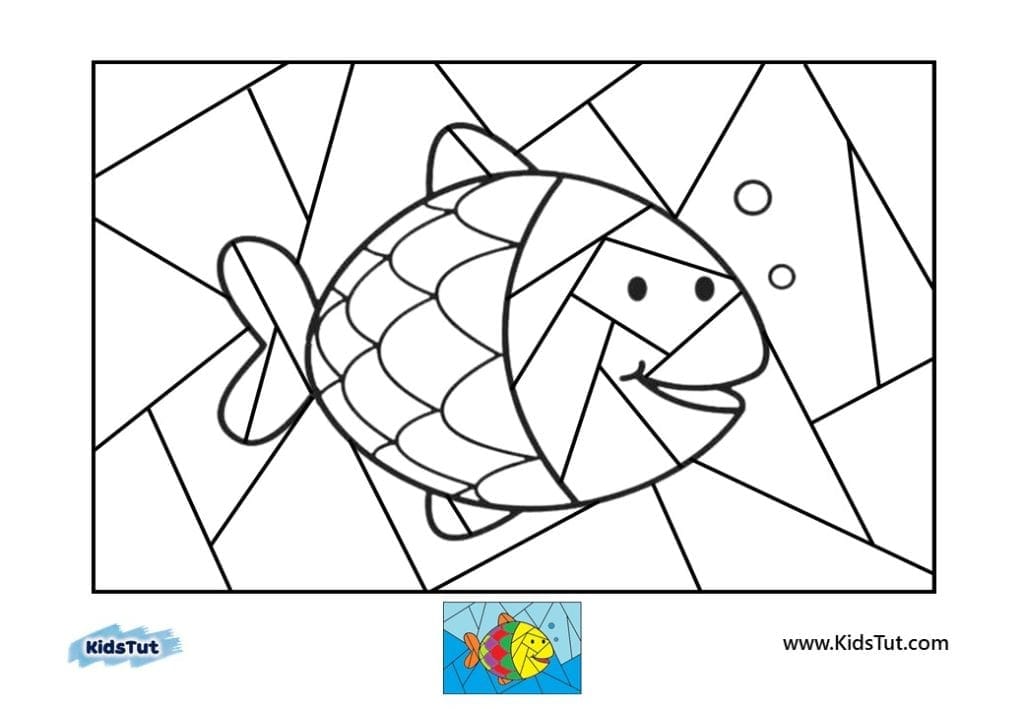 Amazing Picture puzzle coloring pages for kids