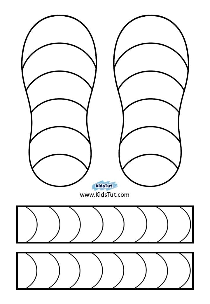 Easy Summer Crafts for kids: Summer sandles Craft