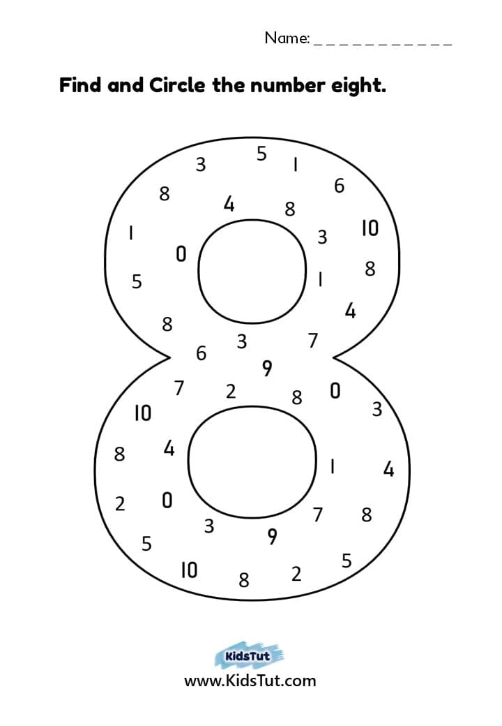 Find and Circle Worksheets for kids