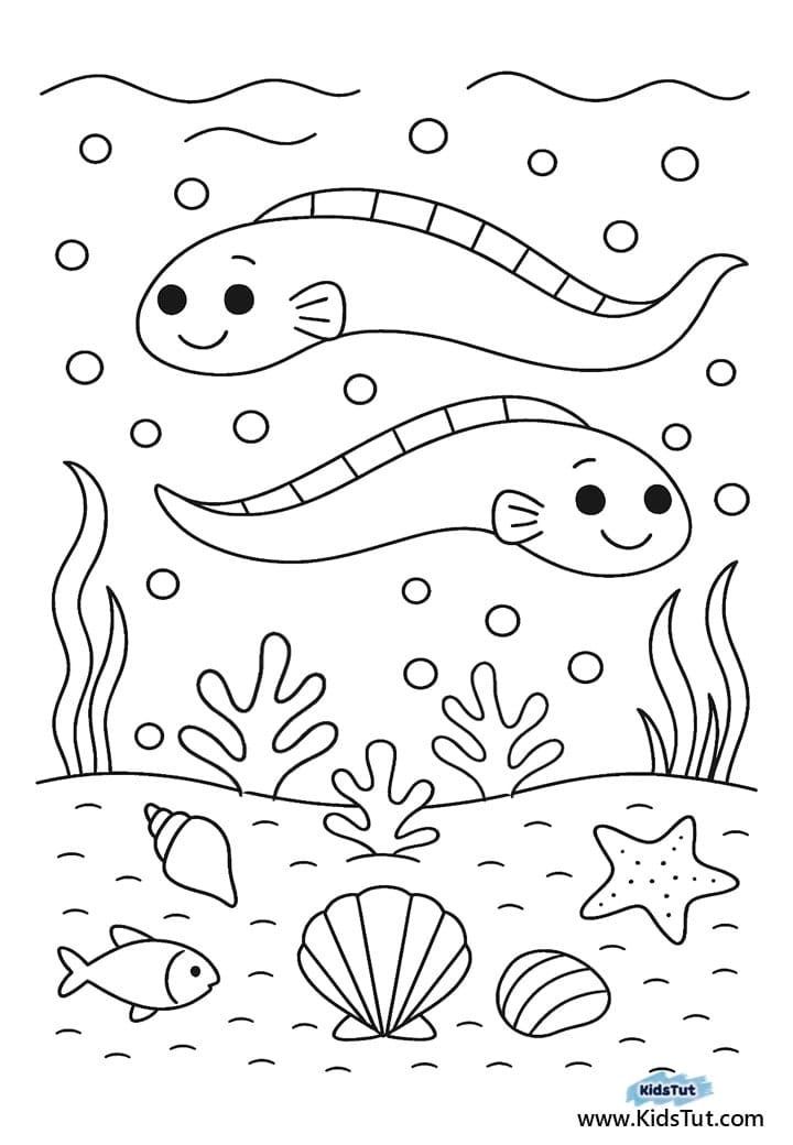Free Printable Under the Sea Coloring Pages