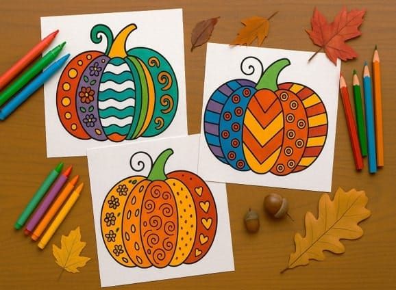 Free Printable Pumpkin Coloring Pages for Kids