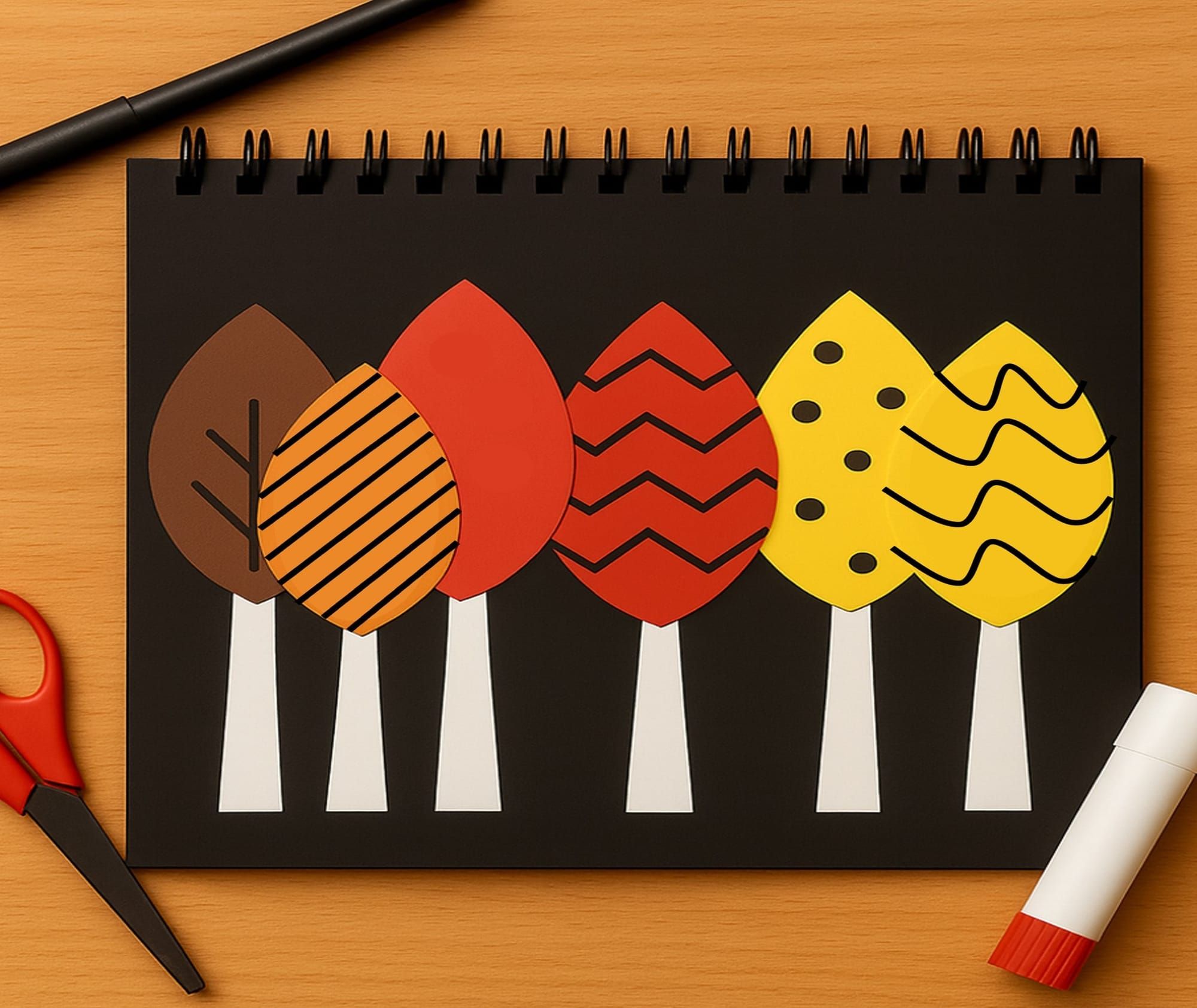Easy Fall Crafts for Kids: Tree Canopy Fun!