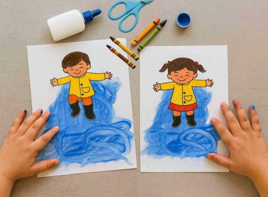 Free Rainy Day Kids Craft: Jump into the Puddle!