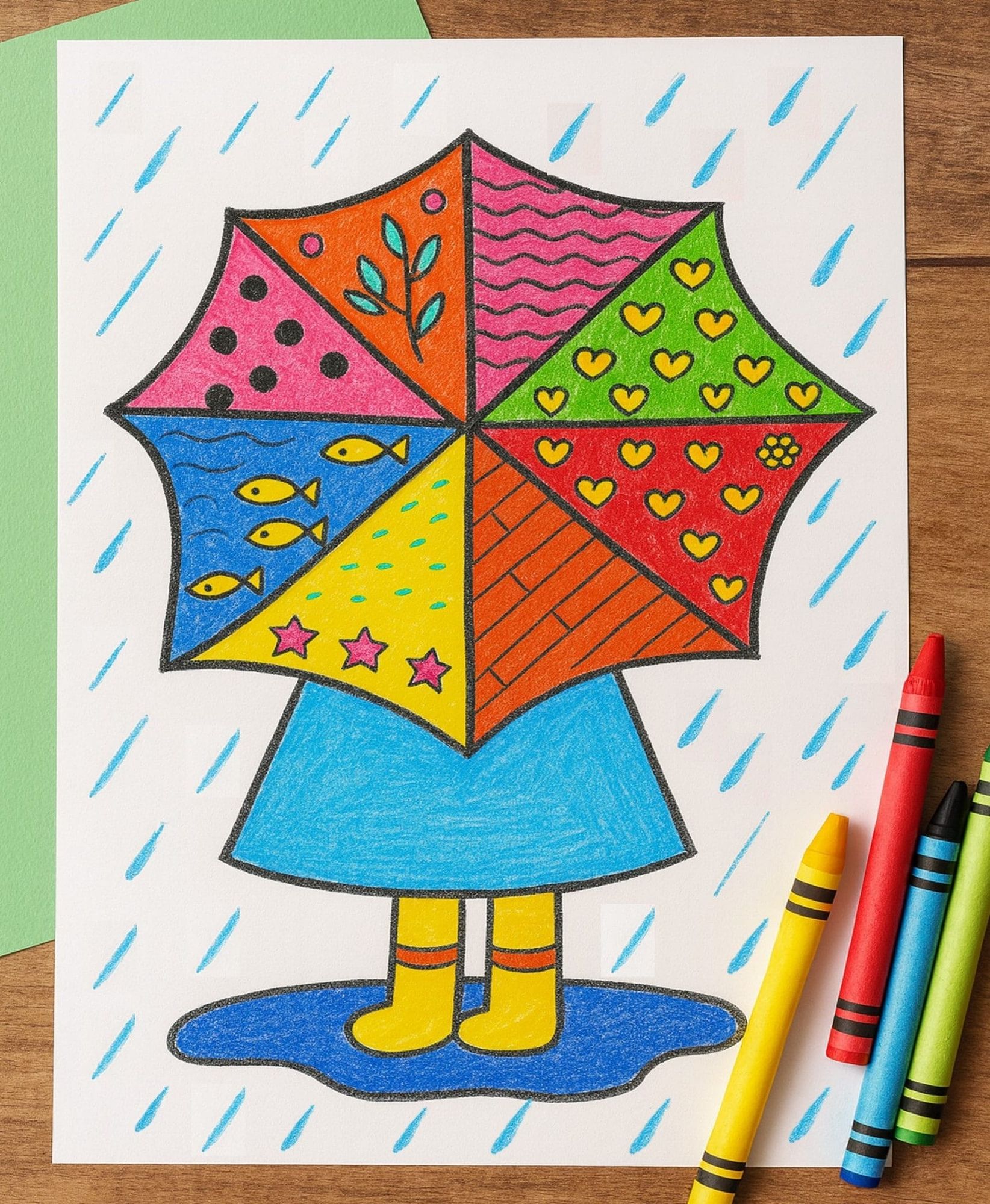 Free and Fun Rainy Day Coloring Pages for Kids