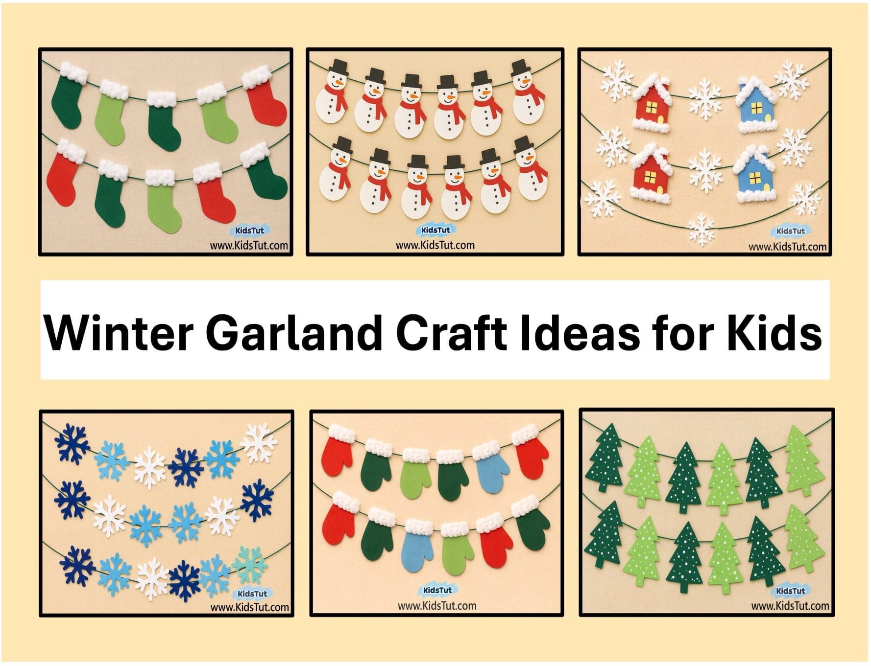 Winter Garland Craft Ideas for Kids to Make
