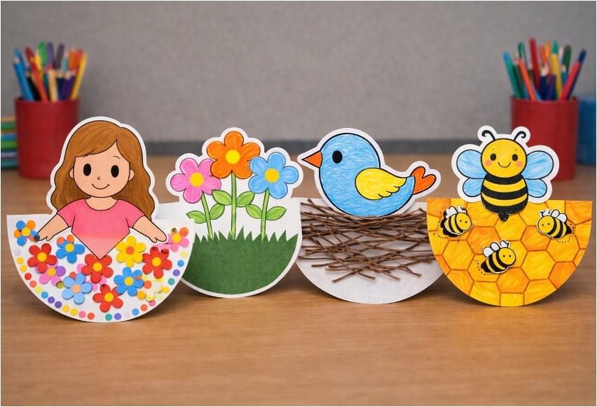 Easy Spring Paper Craft Decoration Ideas for Kids