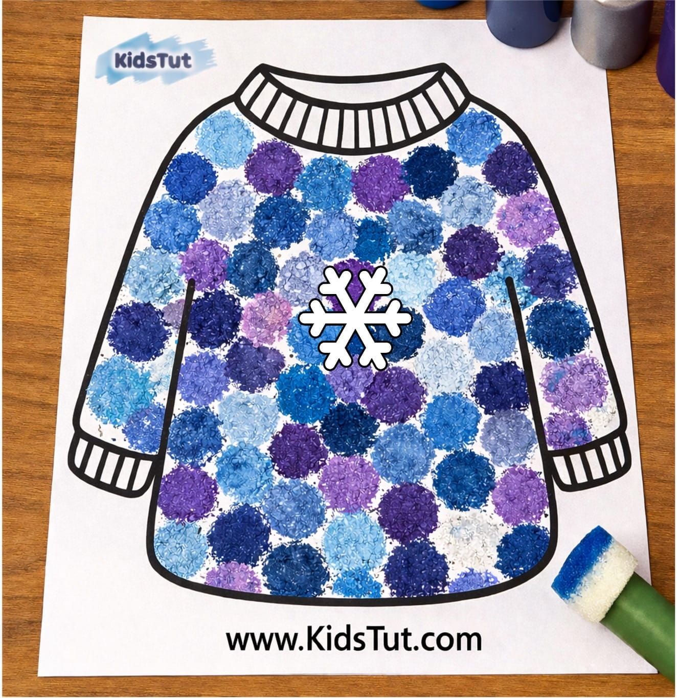 Easy and Fun Winter Sweater Craft for Kids