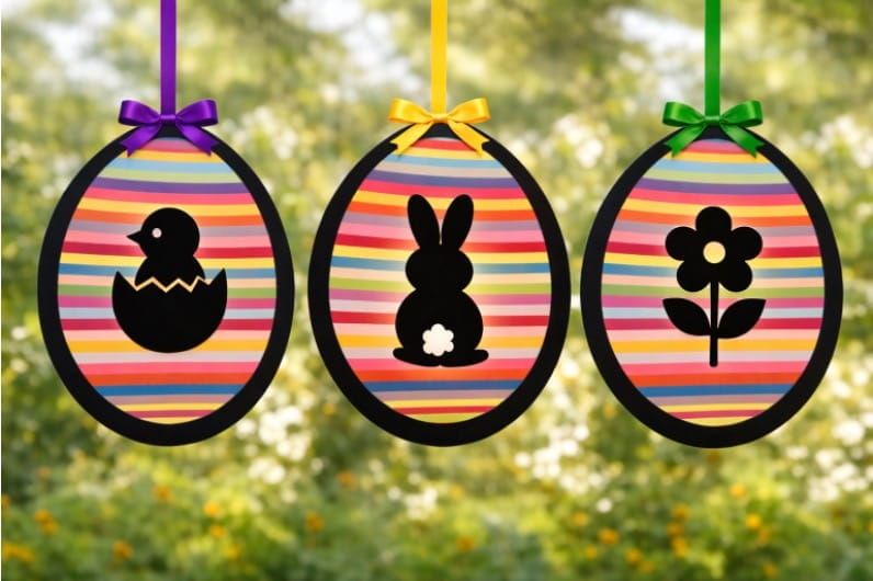 Easy Easter Suncatcher Egg Crafts for Kids