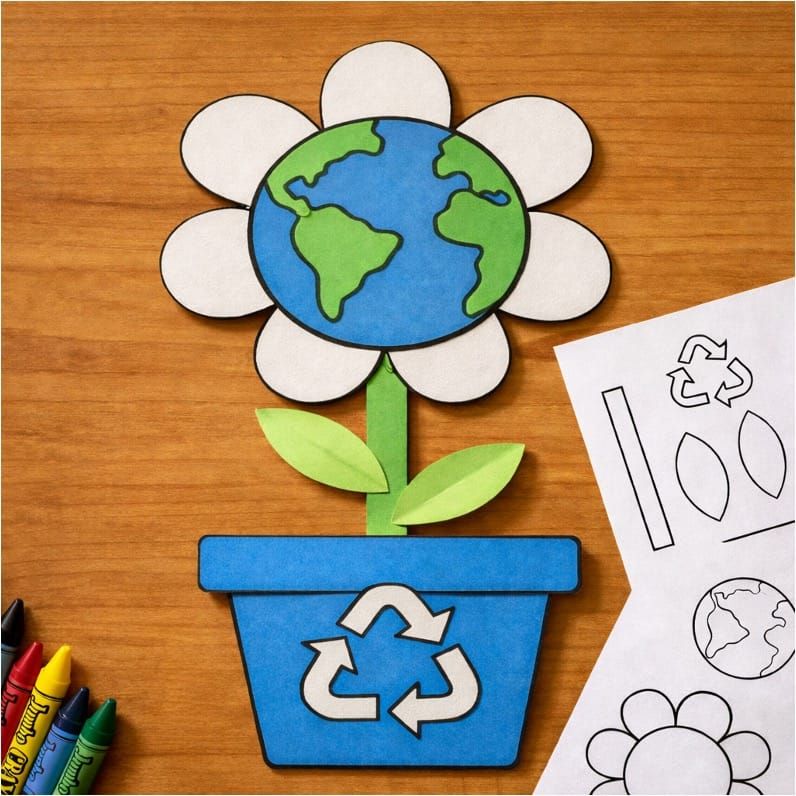 Simple Earth Day Crafts for Kids: Grow the Earth
