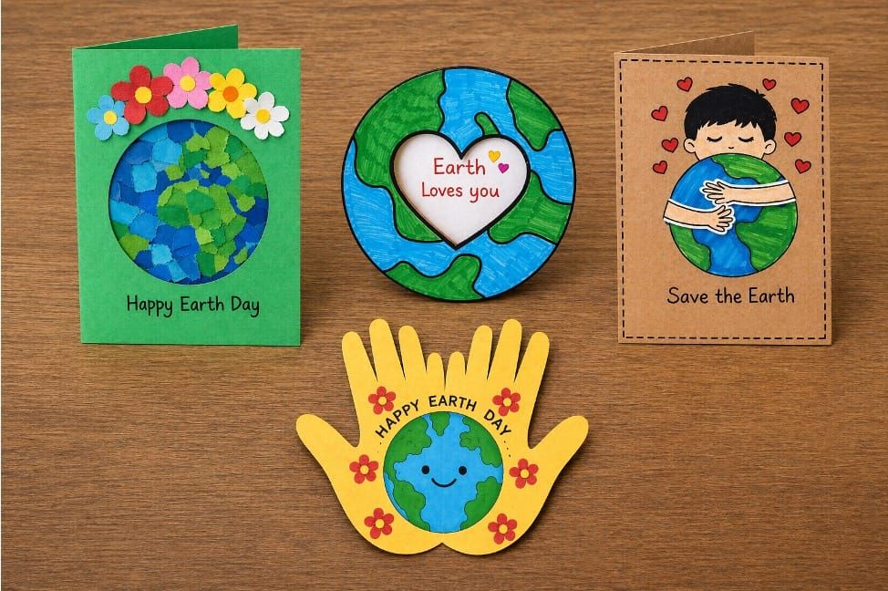 Earth Day Kids Crafts: Creative Greeting Cards