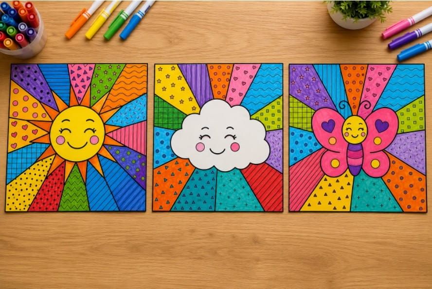 Printable Mosaic Coloring Pages for Kids