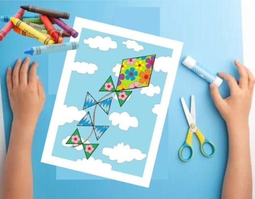 Fun and Easy Kite Crafts templates for kids