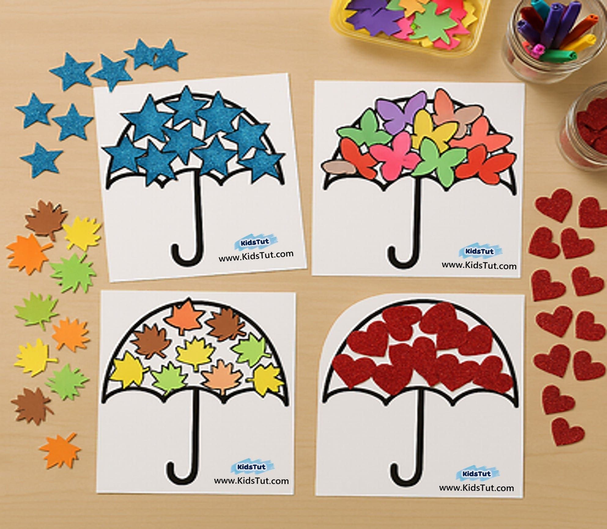 Arts and Crafts Ideas for Kids: Fun Umbrella Craft