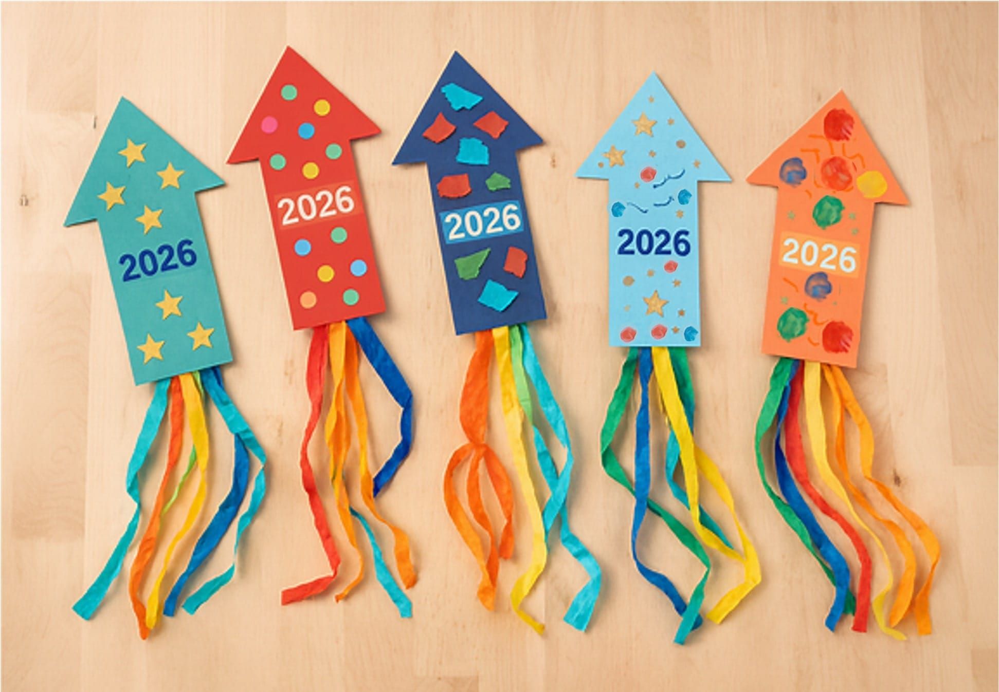 2026 Rocket Arrow Craft for New Year Fun