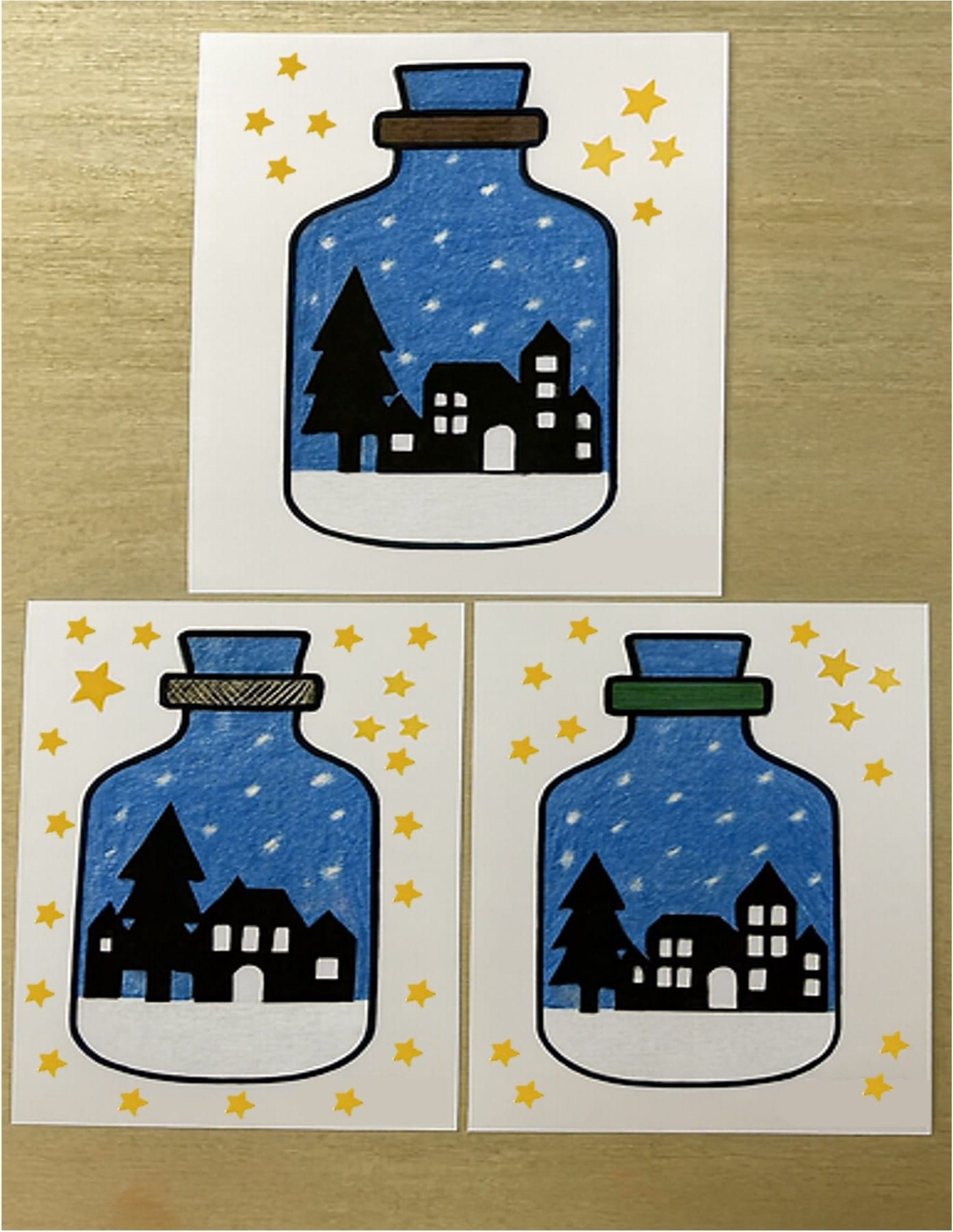 Easy Winter Bottle Scene Craft for Kids to Make