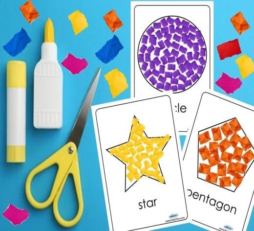 Fun and Easy Shape Collage with Torn Paper