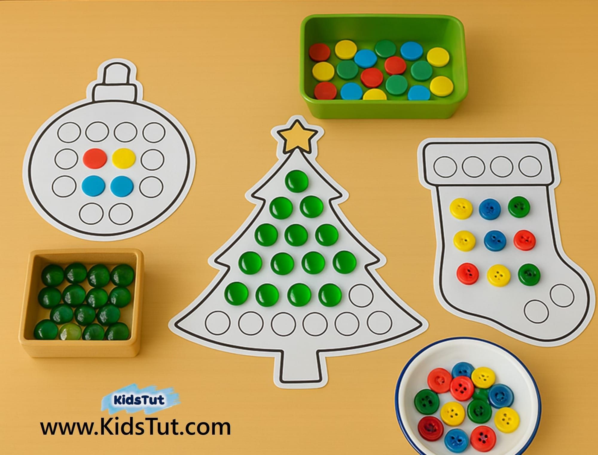 Holiday Button Crafts for Kids: Easy & Festive!