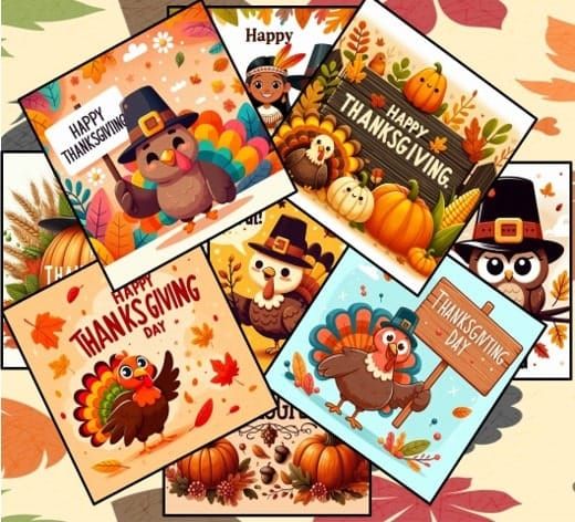 New Happy Thanksgiving Images for Kids