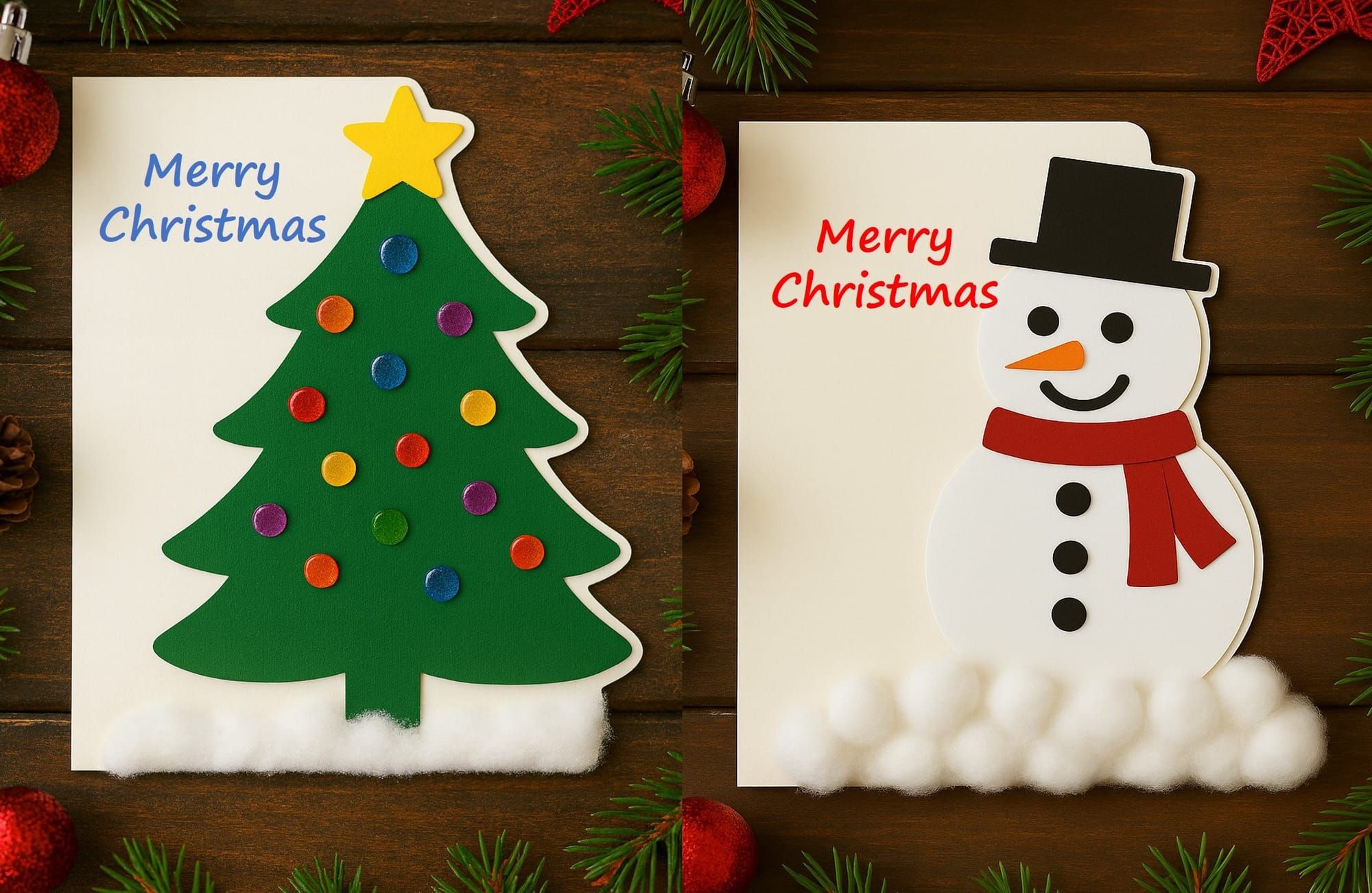 Easy and Diy Handmade Christmas Cards for Kids