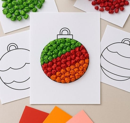 Free and fun Christmas Ornament Activity for Kids