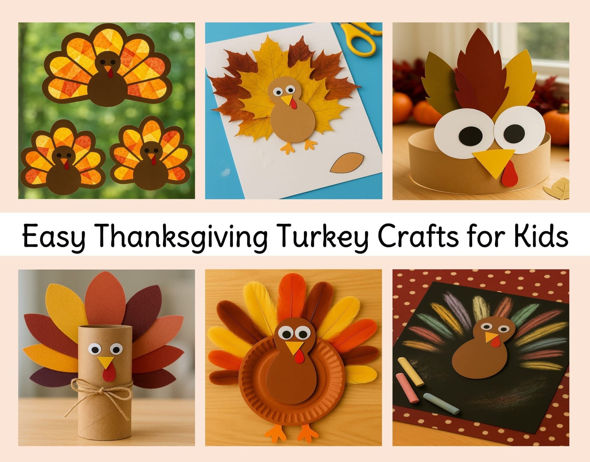 Easy Thanksgiving Turkey Crafts for Kids