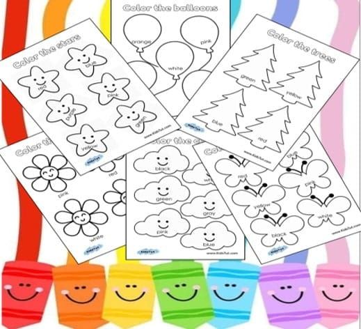 Fun and Easy Learning colors worksheets for kids