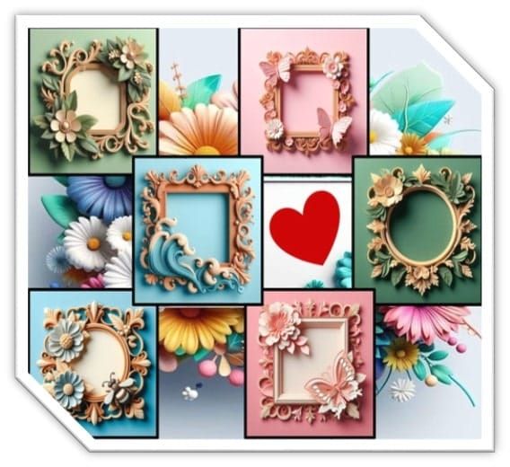 Free Decorative 3D Frames Arts for Art and Crafts