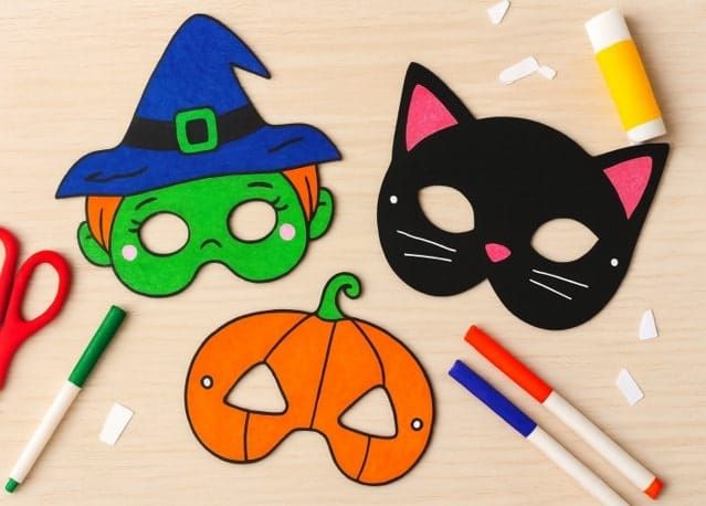 12 Simple and Fun Halloween Masks for Kids